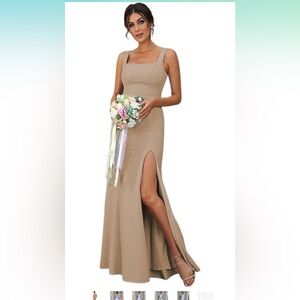 Taupe Bridesmaid dress